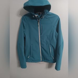 Kirkland signature women's softshell hooded jacket size small
